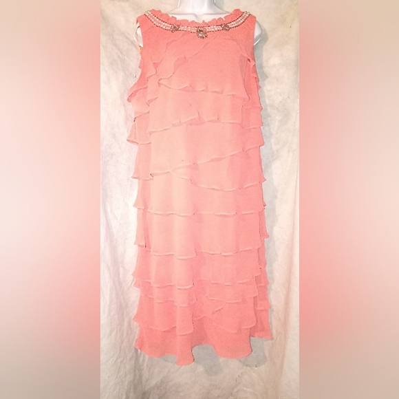 S.L. Fashions Ruffled Dress - Picture 3 of 5